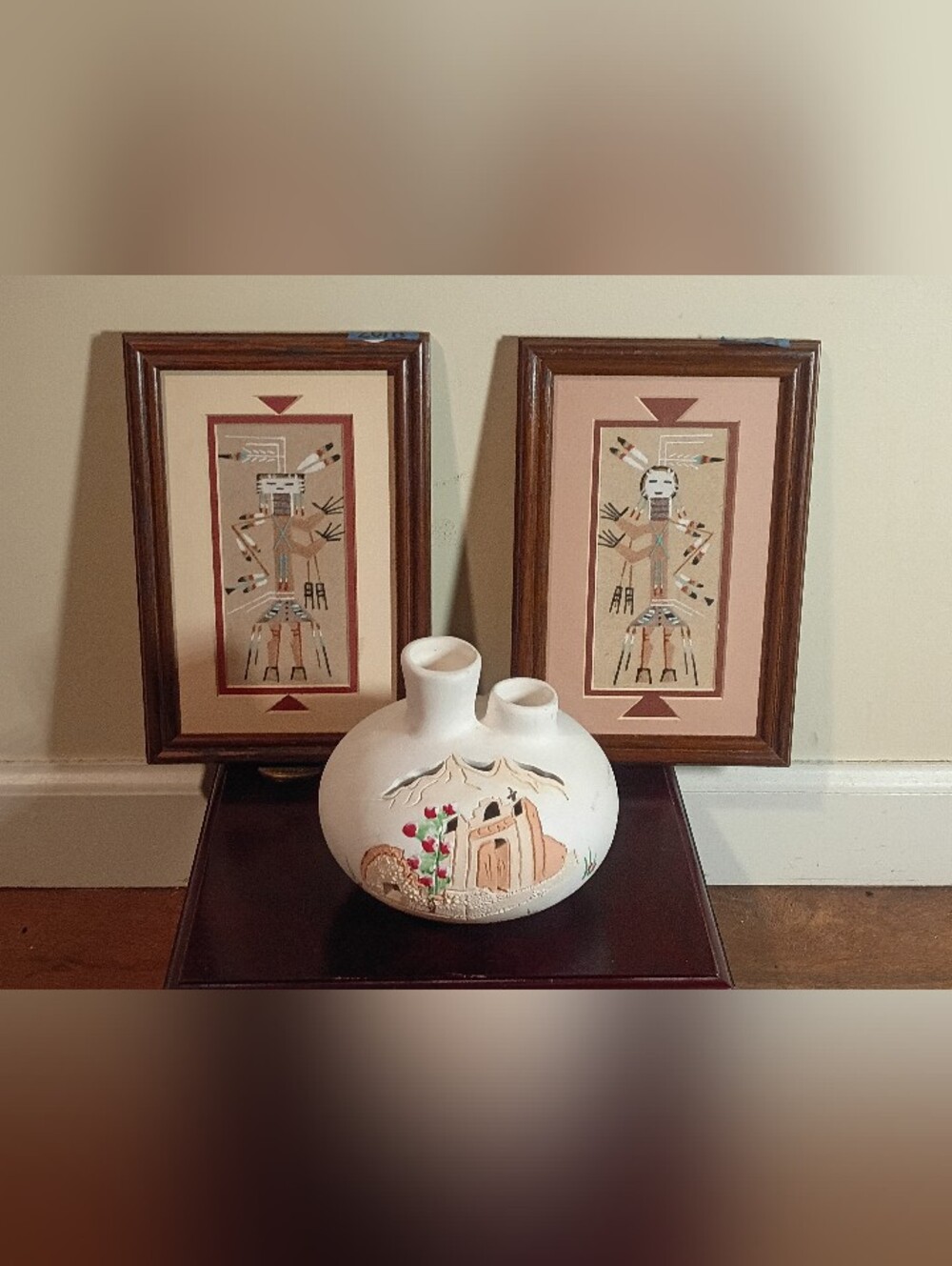 Prominent Native American Artists Sand-art &  Pottery Bundle